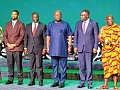 President John Dramani Mahama (3rd from right), with some dignitaries and government officials during the event