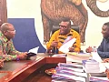 Frederick Opare-Ansah — Chairman, National Officers Elections Committee, NPP, conferring with some members of the committee