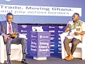 Dr Paa Kwesi Eduaful Abaidoo (right), Sustainability Manager, Miniplast LTD, explaining a point at the Graphic Business/Stanbic Bank Breakfast Meeting. Picture: ELVIS NII NOI DOWUONA