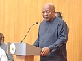President John Mahama (right) addressing members of the Western North Regional House of Chiefs at the Jubilee House