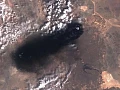 Satellite images show sites where the East-West pipeline was hit