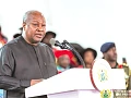 President John Mahama speaking at the graduation ceremony
