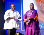 THROWBACK: Severious Kale Dery (left), Education Editor at Daily Graphic receiving his award from Felix Kwakye Ofosu, Minister of State in charge of Government Communications. This was at the 2025 GJA Awards held at the Manhyia Palace in Kumasi