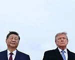 Trump welcomed Xi at the airport to the musical backdrop of a marching band