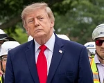 Trump's comments at a ribbon-cutting ceremony on Monday were streamed by the White House but were inaudible
