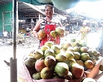 Daavi, a mango seller called for government support for farmers through regular spraying of their farms