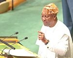 President John Dramani Mahama addressing the 81st Session of the United Nations General Assembly in New York, USA.