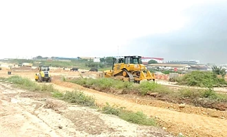 A section of the Accra-Tema Motorway