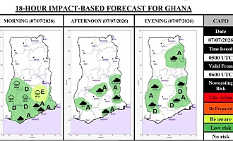 Slight coastal rain, evening thunderstorms expected across parts of Ghana – GMet