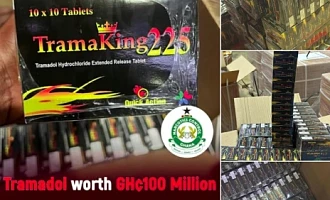 5 million Tramadol tablets worth GH¢100million intercepted at Accra Airport