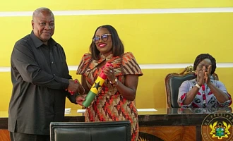 President Mahama swears in Dr Pamela Graham as first female Auditor-General