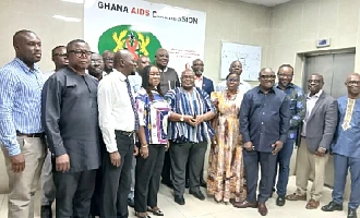 Dignitaries at the dissemination meeting of the 2026 HIV Estimates and Projections by the Ghana AIDS Commission 