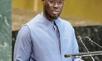Bassirou Diomaye Faye, President of Senegal, addressing the 80th session of the UN General Assembly