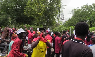 Some of the demonstrators