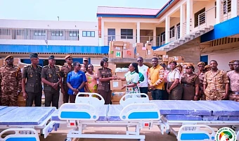 Ghana Medical Trust Fund donates container of medical supplies to Prisons Service