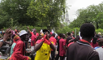 Some of the demonstrators
