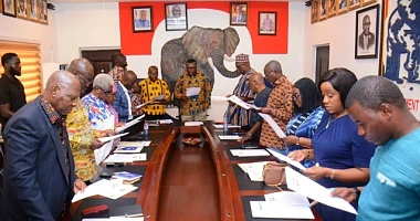 This was at the swearing of the Vetting and Appeals Subcommittees of the National Officers Elections Committee into office on Friday