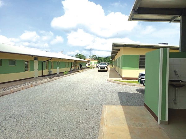 A section of the new Akontombra District Hospital